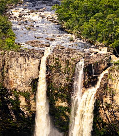 An impressive waterfall — Canaima, Venezuela